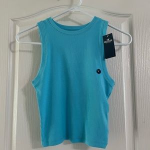 Hollister Tank High-Neck Cropped Racerback (Must Have Collection)